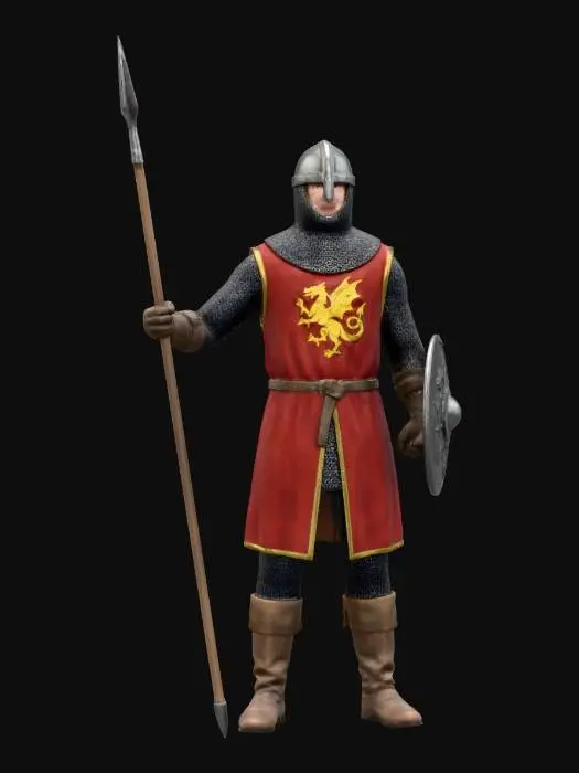 3D model for Human guard male 1