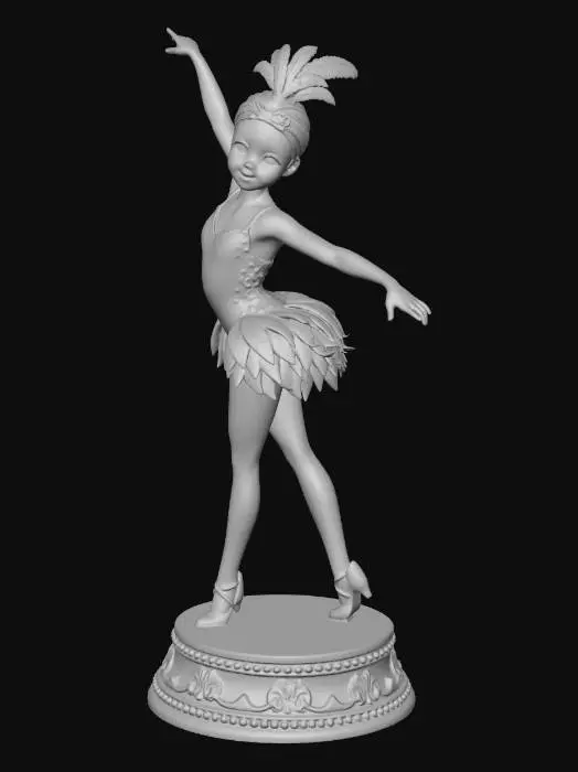 3D model for Silver Sparkle Ballerina