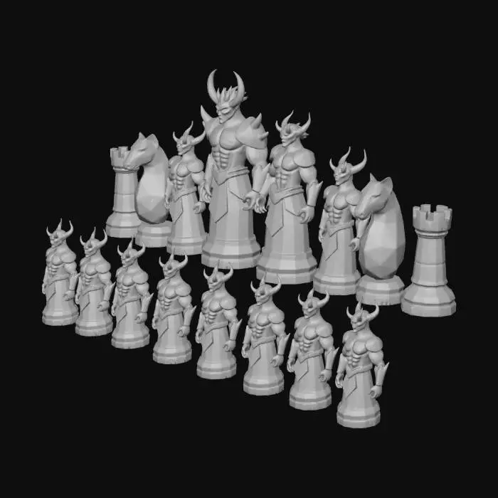 3D model for Demonic Chess Army