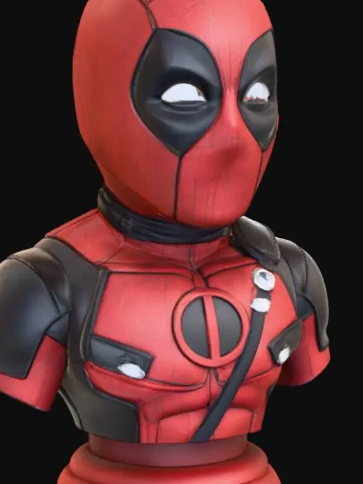 3D model for Retro Deadpool bust