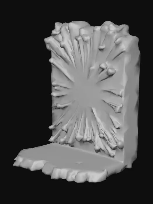 3D model for Crimson Burst Sculpture