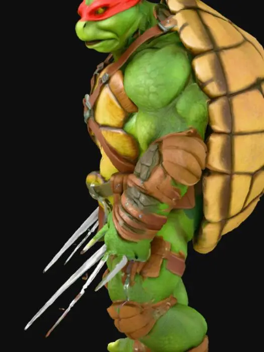 3D model for 90 style realistic hardcore RAPHAEL