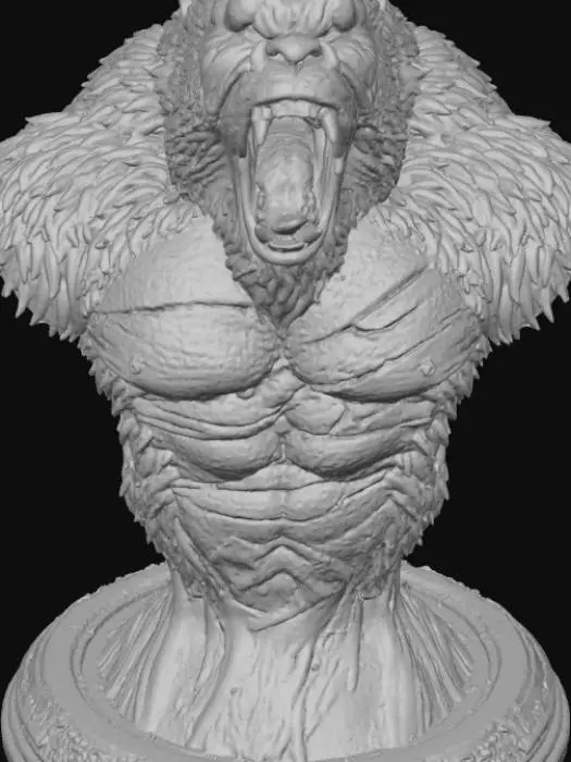 3D model for King Kong Bust.. highly realistic details