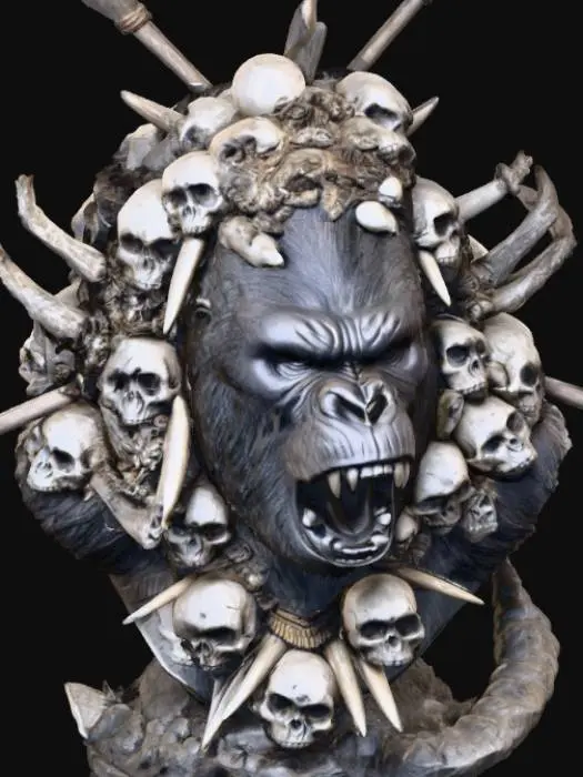 3D model for Majestic Fury, #Halloween2025#, #Halloween2025#kong skull
