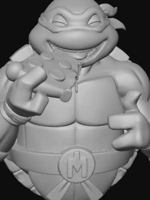 3D model for 90s style teenage mutant ninja turtles Mikey