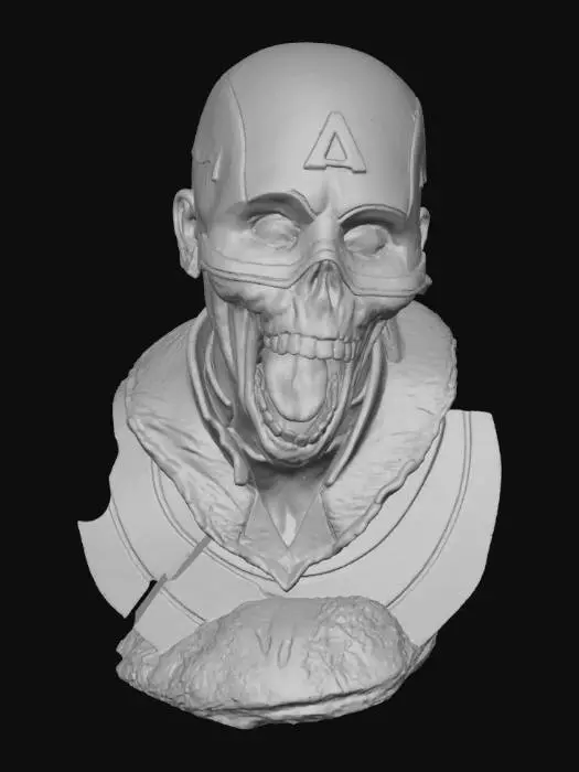 3D model for Zombie Hero Bust