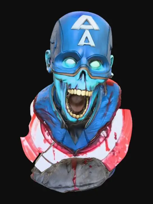 3D model for Zombie Hero Bust