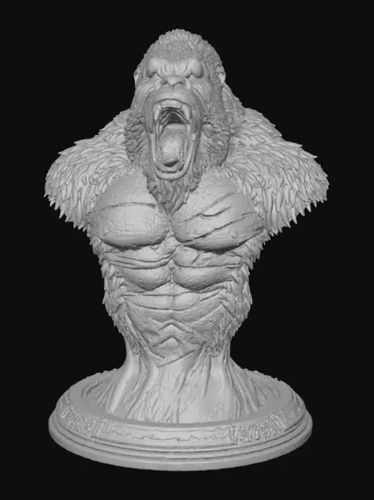 3D model for King Kong Bust.. highly realistic details