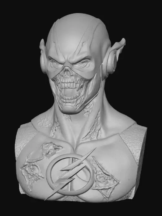 3D model for Zombie flash bust realistic details