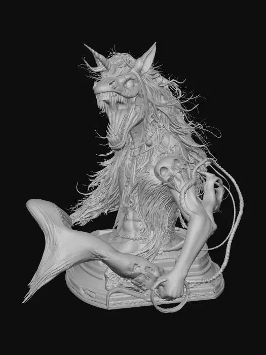 3D model for Nightmare Unicorn