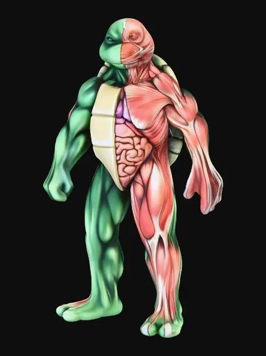 3D model for Anatomy of a Turtle Hero