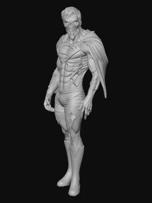 3D model for Zombie Superhero