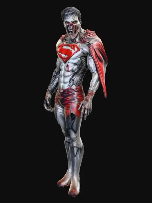 3D model for Zombie Superhero