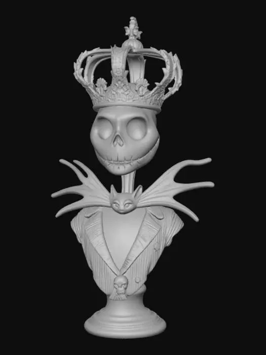 3D model for Crowned Skeleton Figure