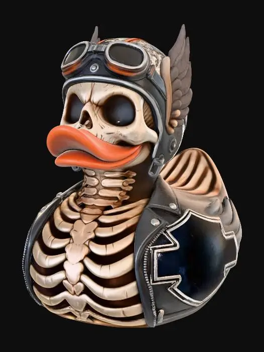 3D model for Biker Duck Skeleton