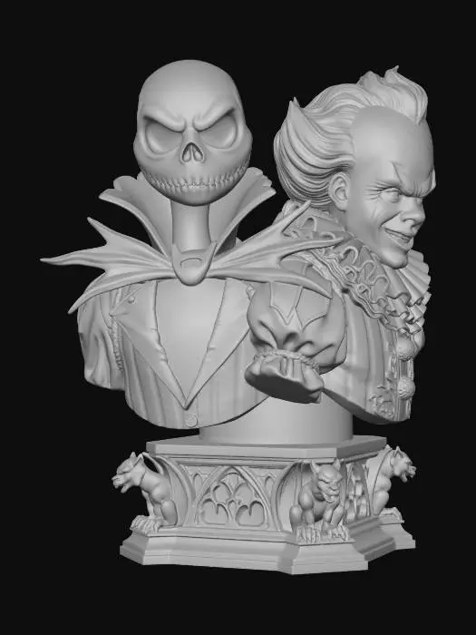 3D model for Haunted Duo Monument