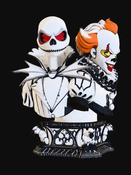 3D model for Haunted Duo Monument