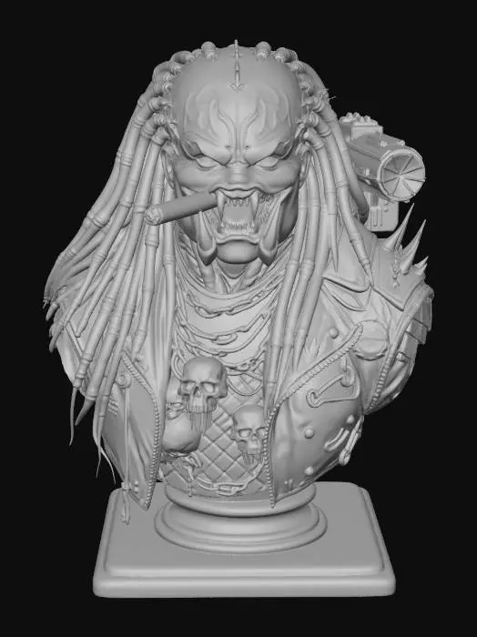 3D model for Predator Rocker Bust