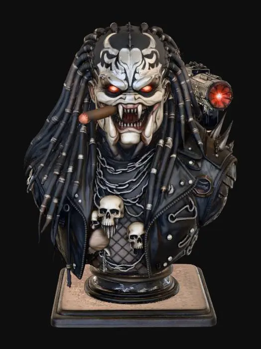 3D model for Predator Rocker Bust