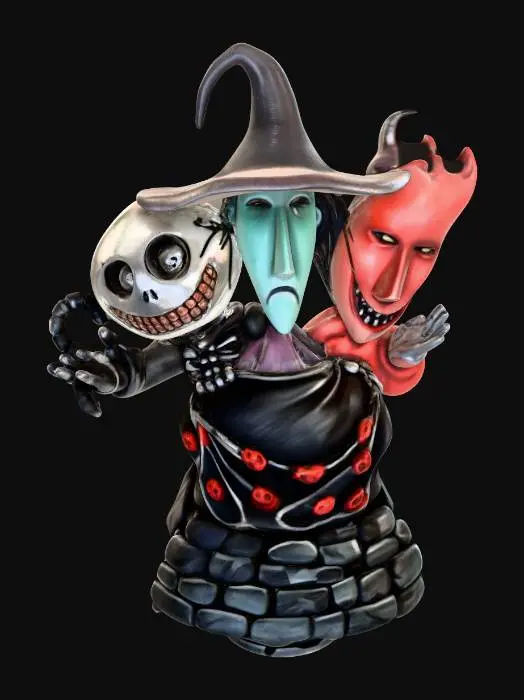 3D model for Trio of Mischief