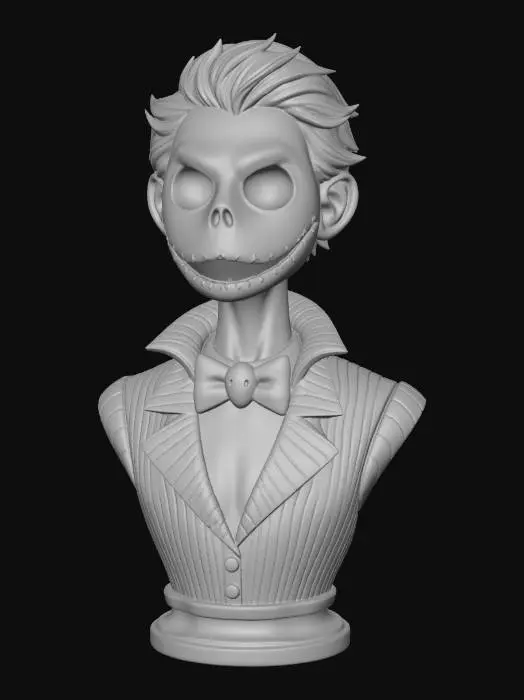 3D model for Jackie Skeleton in Stripes