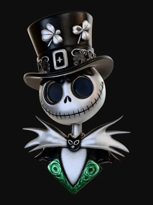 3D model for Shamrock Skellington