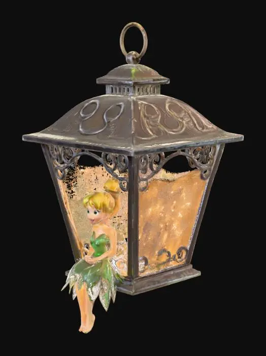 3D model for Tinkerbell sitting in a lantern