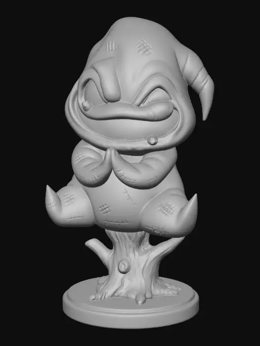 3D model for Stitched Creature on a Tree Stump