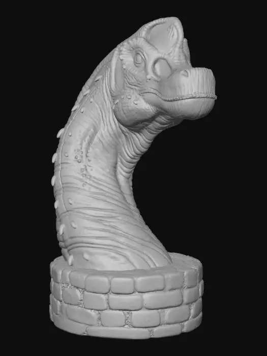 3D model for Crimson Crest long neck