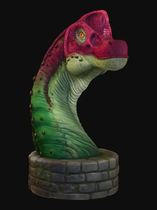 3D model for Crimson Crest long neck