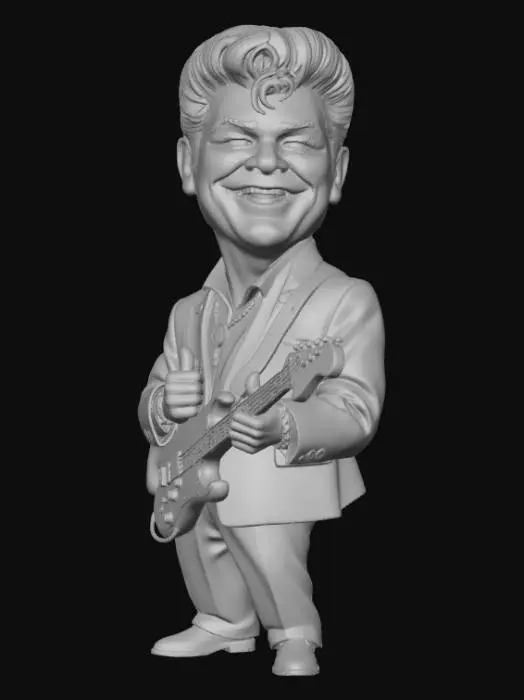 3D model for Richie and his flying guitar