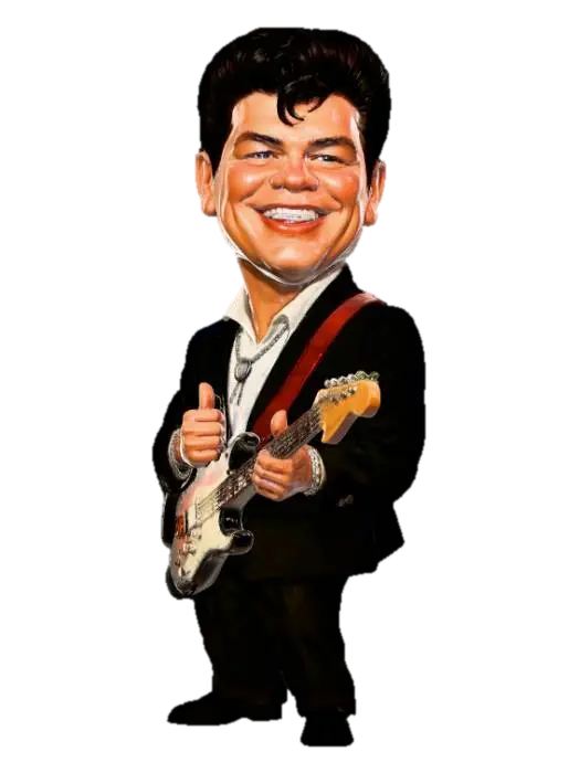 Richie and his flying guitar - Rockstar 3D model, vytvořený pomocí AI