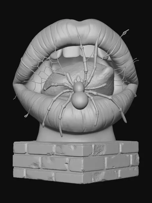 3D model for Crimson Webbed Kiss