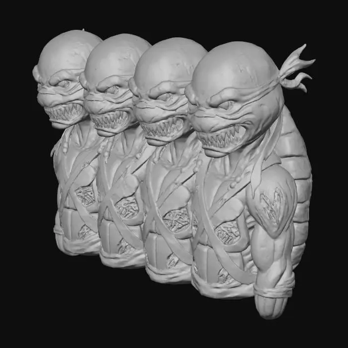 3D model for Monstrous Turtles Unleashed