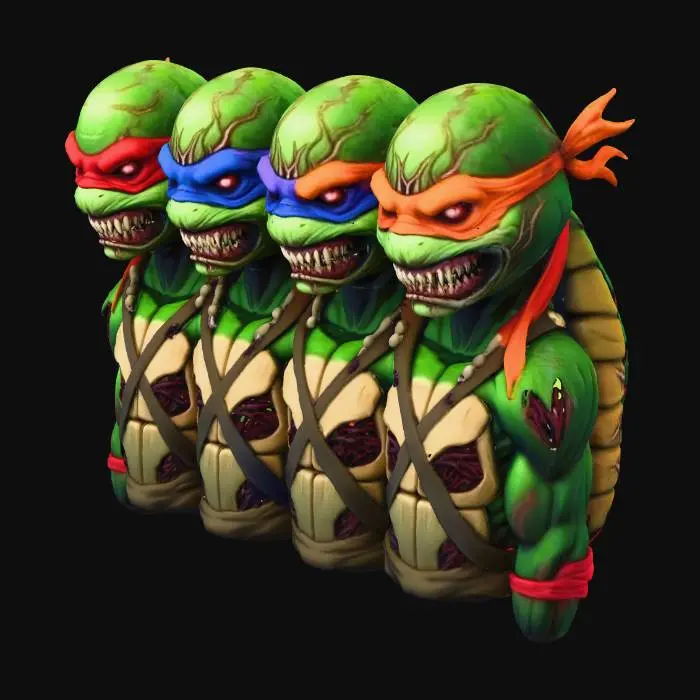 3D model for Monstrous Turtles Unleashed