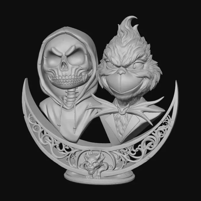 3D model for Enigmatic Duo
