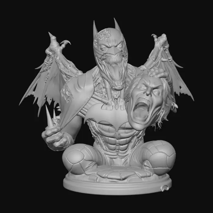 3D model for Batman Who Laughs with the Joker's Head