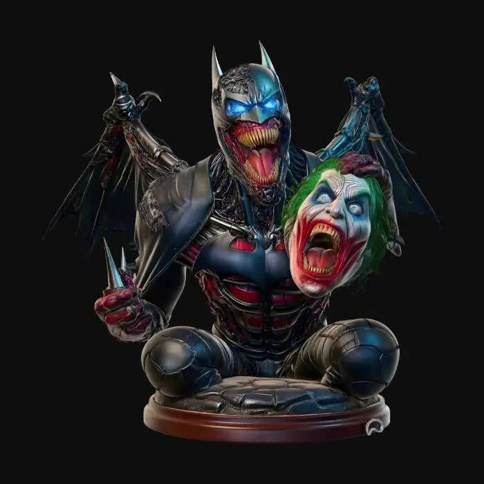 3D model for Batman Who Laughs with the Joker's Head