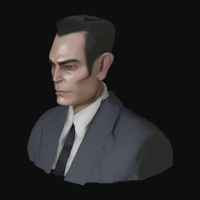 3D model for Gmod GMan, G Man Portrait