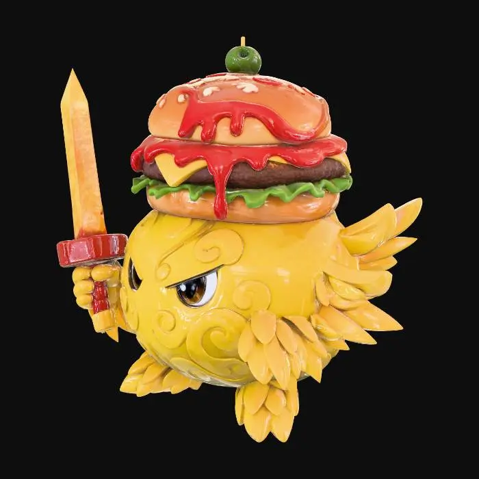 3D model for Burger Warrior