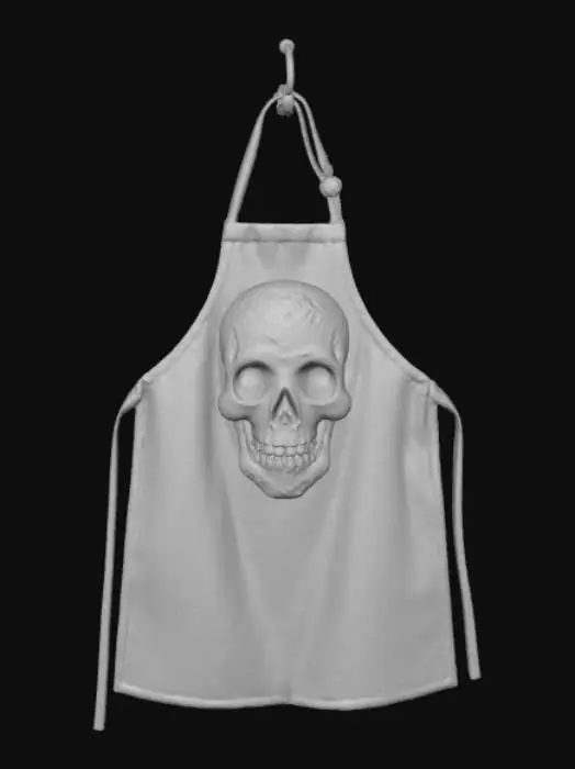 3D model for Skull Chef Apron