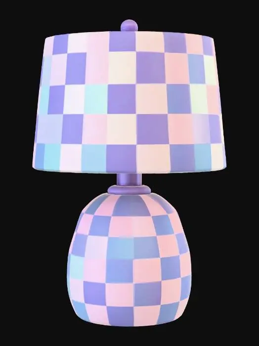 3D model for Pastel Checkered Lamp