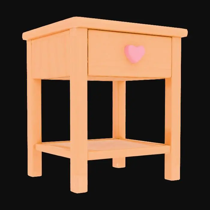 3D model for Heartwood Nightstand