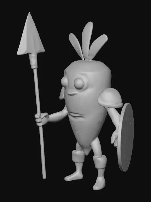3D model for Carrot Warrior