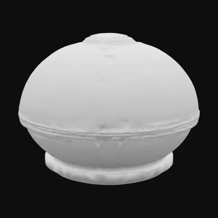 3D model for a space themed incubation pod with you can see into