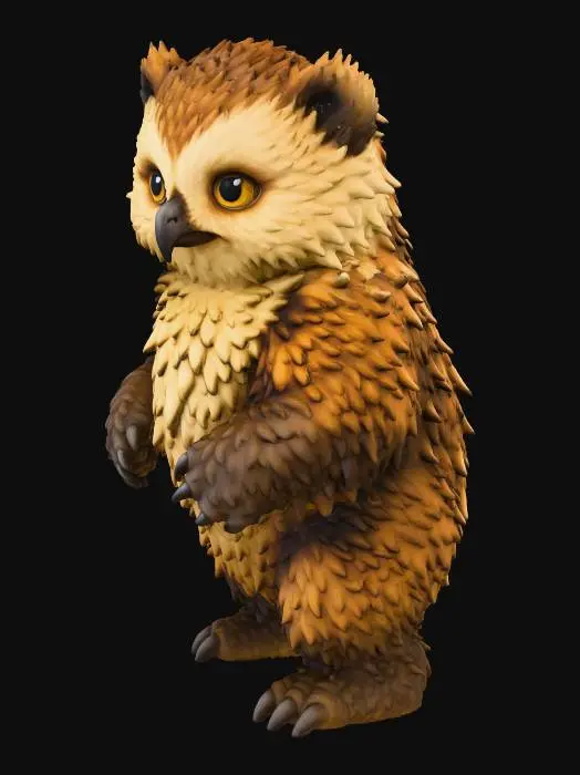 3D model for Woodland Guardian Owl