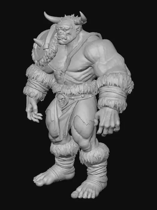 3D model for Warrior Ogre