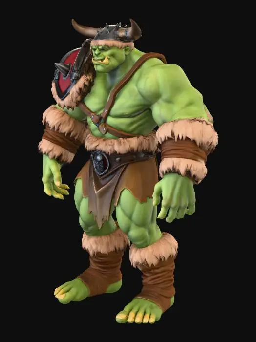 3D model for Warrior Ogre