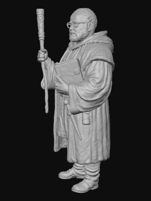3D model for The Scholar Monk