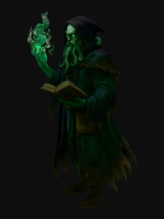 3D model for Cthulhu Sorcerer